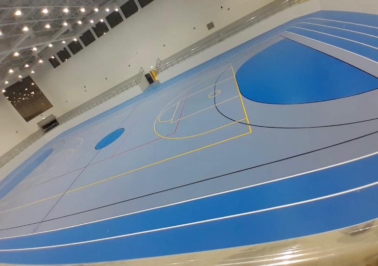 الملاعب المتعددة - أرضيات مطاطية