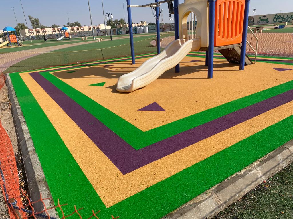 الأرضيات المطاطية